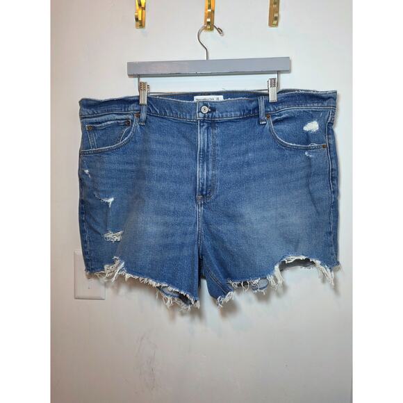 Abercrombie & Fitch Pants - Abercrombie & Fitch The 4" Mom Short High Rise Denim Shorts Size 20/ 35 Western